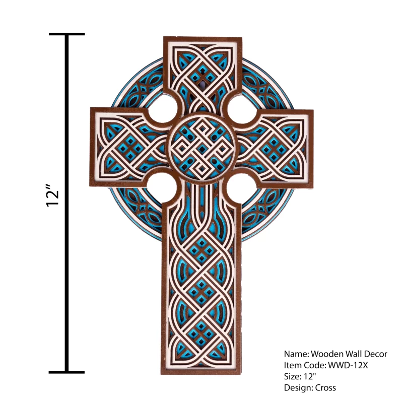 WOODEN WALL DECORE ( CROSS )