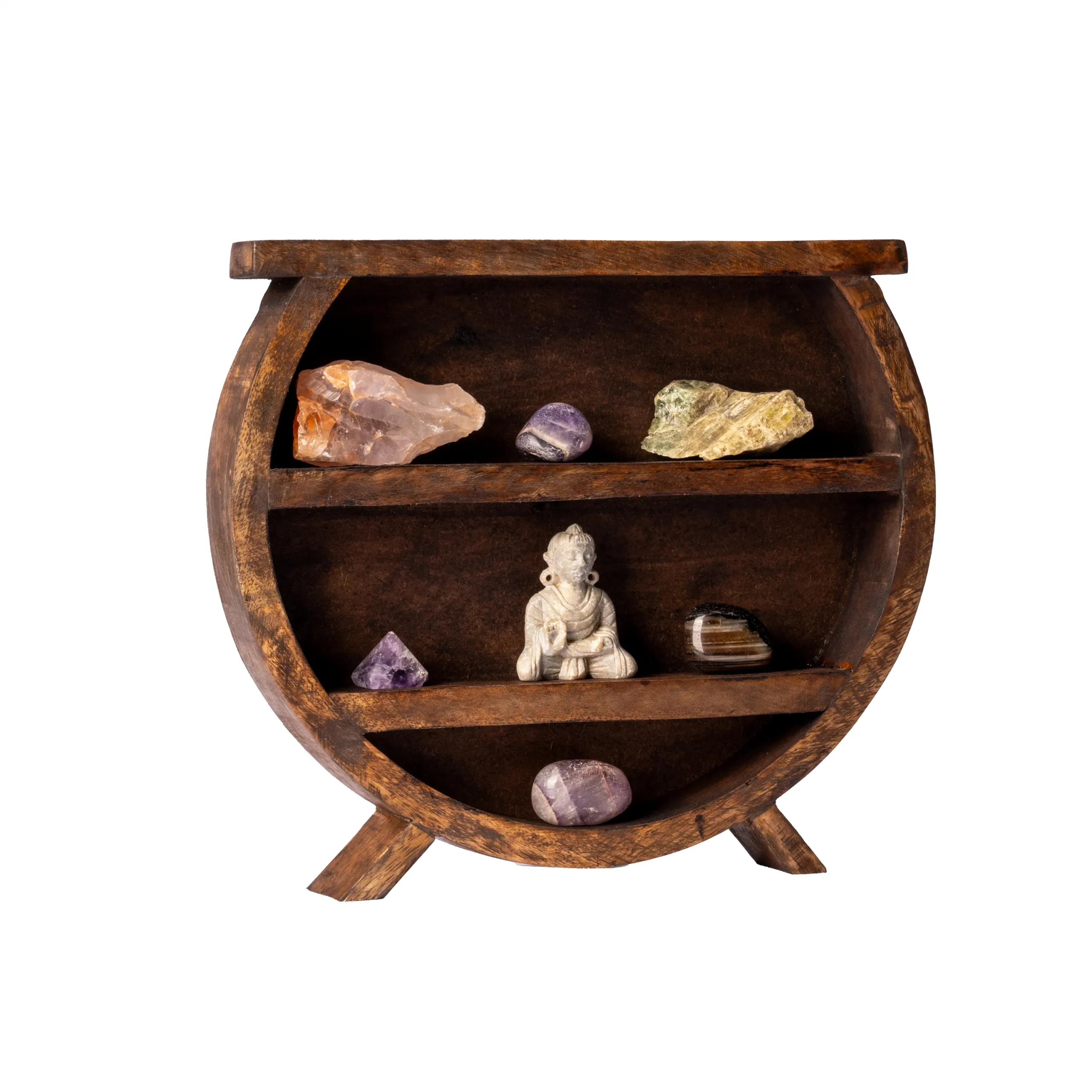 WOODEN WALL RACK ( CAULDRON ) - Image 2